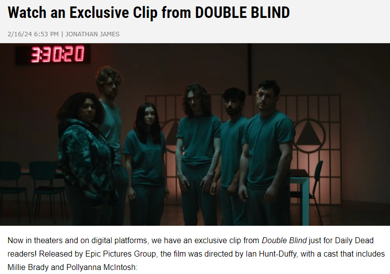 Watch an Exclusive Clip from DOUBLE BLIND